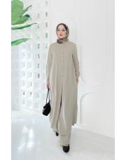 sensual tencel pantolonlu takım taş