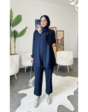 noris taşlı takım lacivert 2