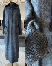 mishe pamuk triko elbise siyah