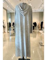 mishe pamuk triko elbise gri 2