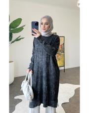anna pamuk triko tunik siyah 2