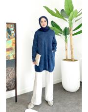 ilya pamuk triko tunik lacivert 2