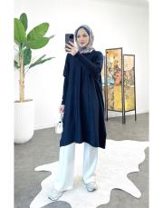 venya triko tunik lacivert