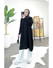 venya triko tunik siyah