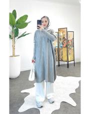 venya triko tunik gri