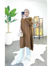 venya triko tunik kahve