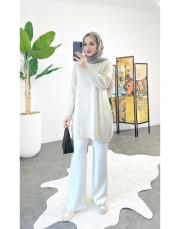 delina merserize triko tunik taş