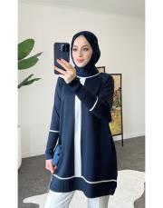 adelina merserize triko tunik lacivert 2