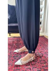 nisan pileli şalvar pantolon lacivert 2