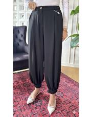 nisan pileli şalvar pantolon siyah