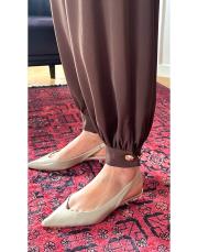 nisan pileli şalvar pantolon kahve 2