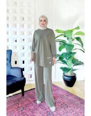 narya ince pike dokulu takım haki