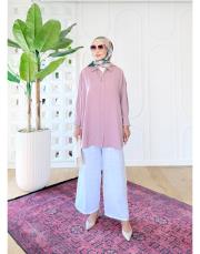tencel pamuk gömlek gül 2