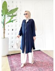 felix tencel dik yaka kap lacivert 3