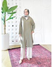 felix tencel dik yaka kap mint