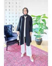 felix tencel dik yaka kap siyah 2