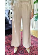 eva bol paça tencel pantolon bej