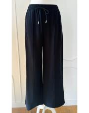 eva bol paça tencel pantolon siyah