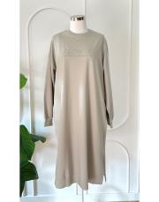 glow up uzun iki ip tunik çağla yeşili