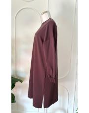 glow up uzun iki ip tunik kahve 2