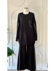 devin iki ip biyeli takım siyah