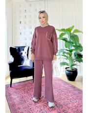 devin iki ip biyeli takım açık bordo 2