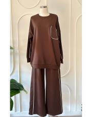 devin iki ip biyeli takım kahve