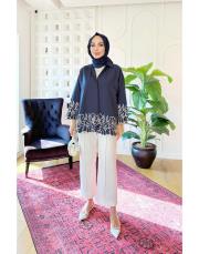 rames brode nakışlı gömlek lacivert 2