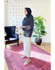 rames brode nakışlı gömlek lacivert 3