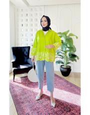 rames brode nakışlı gömlek elmayeşili 3