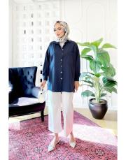 efil basıc gömlek lacivert