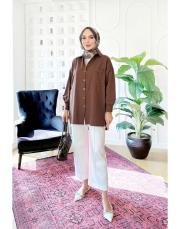 efil basıc gömlek kahve 2