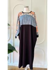 endülüs kot garnili elbise tunik siyah