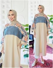 endülüs kot garnili elbise tunik taş