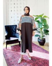 endülüs kot garnili elbise tunik kahve 2