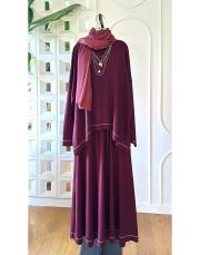 marian etekli ince oysho takım bordo