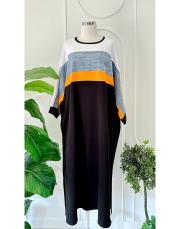 monaco iki ip sweat elbise siyah