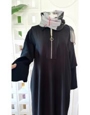 noris tencel triko kol  elbise siyah 2