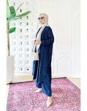 ariana nakışlı takım lacivert 2