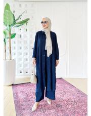 ariana nakışlı takım lacivert 4