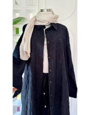 ariana nakışlı takım siyah 2