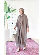 ale uzun gömlekli kırınkıl takım vizon 3