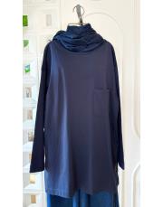 paula basic içlik tişört lacivert