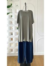 alba yarım kol tişört içlik haki