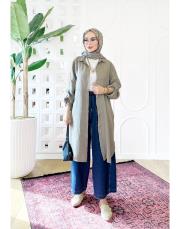 javier ithal keten ara boy gömlek vizon 2