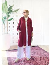 javier ithal keten ara boy gömlek bordo 3