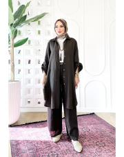 javier ithal keten ara boy gömlek acı kahve 2