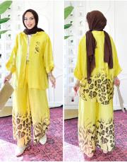 13037 mario ithal leopar keten takım sarı