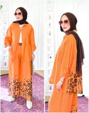 13037 mario ithal leopar keten takım turuncu