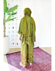 13037 mario ithal leopar keten takım yağyeşili 3